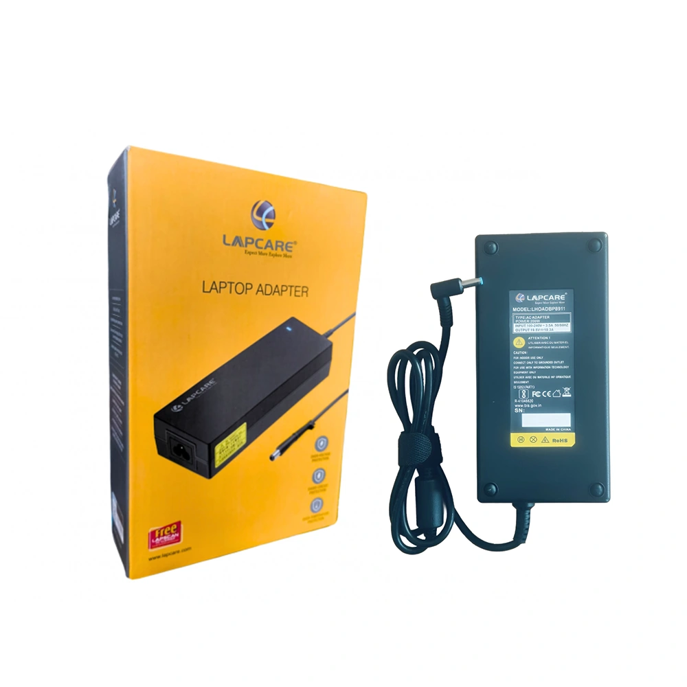Lapcare Laptop Adapter Compatible For HP 200w | 19.5v/10.3a | 4.5mm x 3.0mm | Blue Pin view 4